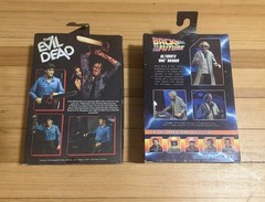 Lot of 2 NECA Action Figures The Evil Dead Ultimate Ash and Doc Brown 7″