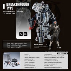 Gray Heavy Armor Mech Action Figure 3-Piece Set Articulated Robot Collectible Mo