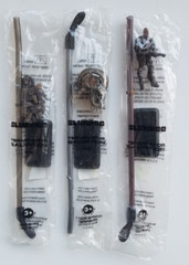 3 Diff 7-11 TERMINATOR SALVATION 2009 Slurpee Spoon Straw w/ Detachable Figures