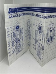 Vintage 1983 GI Joe Cobra S.N.A.K.E. Battle Armor w/Accessories & Blueprints