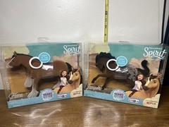 DreamWorks Spirit Riding Free Horse Junipero Flaca Lot Of 2 ToysRus Soft Touch