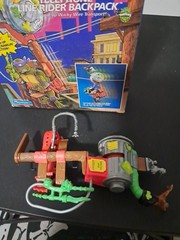 Vintage TMNT Don’s Telephone Line Rider Backpack 1991 W Box Rare