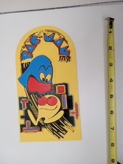 Retro Pac-Man arcade art logo pacman sign magnet 8″inch tall w attached magnets