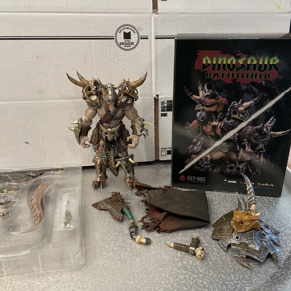 axytoys carnotaurus leader axy-003 Exclusive Variant White Version Action Figure