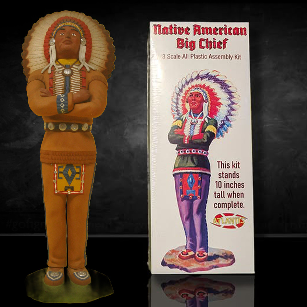 Native American Big Chief 1:8 Scale Model Kit – A Vintage Tribute to the Golden