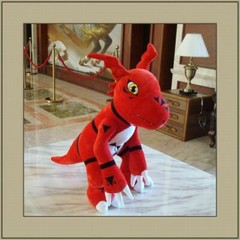 Digital Digimon Guilmon Plush Doll Kids Stuffed Toy Pillow Xmas Gift