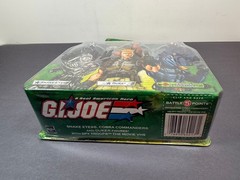 GI Joe VHS 3 Pack SNAKE EYES DUKE COBRA COMMANDER 3.75″ Action Figure Set 2003