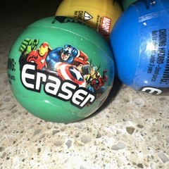 Marvel Eraser Capsules ~ 6 Figures 2012 Miniature alliance NIP By Monogram INTL