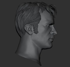 1/6 Scale Punisher Thomas Jane 2004 Head Sculpt (Hot Toys Sideshow) – Skiman.art