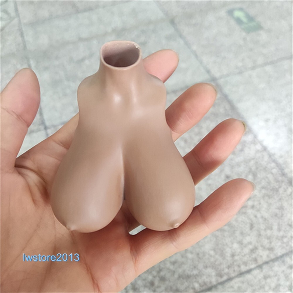 1:6 Suntan Normal Breast Bust Cover Model F 12” Female TBL Action Figure Body