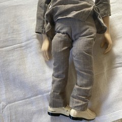 Vintage Pee Wee Herman Pull String Talking Doll 18″ Voice Distorted w/Bunny Suit