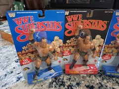Mattel WWE Superstars LJN Series 3 Rock Roddy Piper & Jake the Snake Chase Black