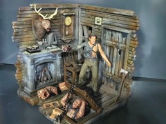 Custom DIORAMA 1:10 Scale ASH vs EVIL DEAD “CABIN” – Ideal for 7″ Action Figures