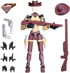 Western Cowboy t13 Action Figure｜Assembly Completed｜ 3D Printed Dummy 13 for …