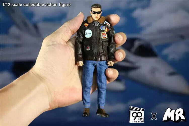 MR.FIGURE 1/12 Top Gun Air Force Major Tom Cruise 6″ Male Action Figure Toy Gift