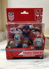 New 2 in 1 Transformers US Soccer Federation Breakaway 5.5″ Robot to Soccer Ball