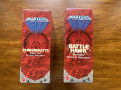 2001 Masters Of The Universe Battle Hawk and Terrordactyl Vehicle Mattel He-Man
