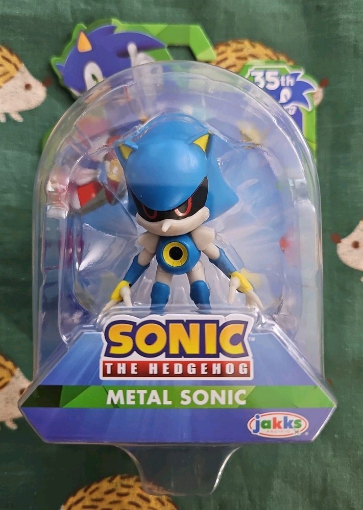 New 35th Anniversary METAL SONIC 2.5″ Sonic the Hedgehog Figure Jakks Pacific