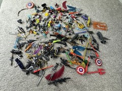 Power Rangers Batman Star Wars Marvel DC Other Parts Lot Weapons Accessories