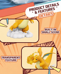 Official Pokemon Dragonite Figure with Base & Pulse 4.1” Statue New in Box US