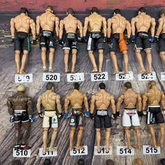 Huge Lot Jakks Pacific UFC Action Figures GSP Rampage BJ Penn Kimbo Hughes