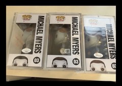 Funko Pop! Movies 4 Michael Myers Halloween (5autos)Signed JSA TT83064