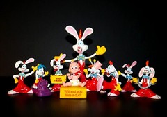 Disney’s Who Framed Roger Rabbit 35+ New & VTG 80’s Rare Figures, Plush & Pins