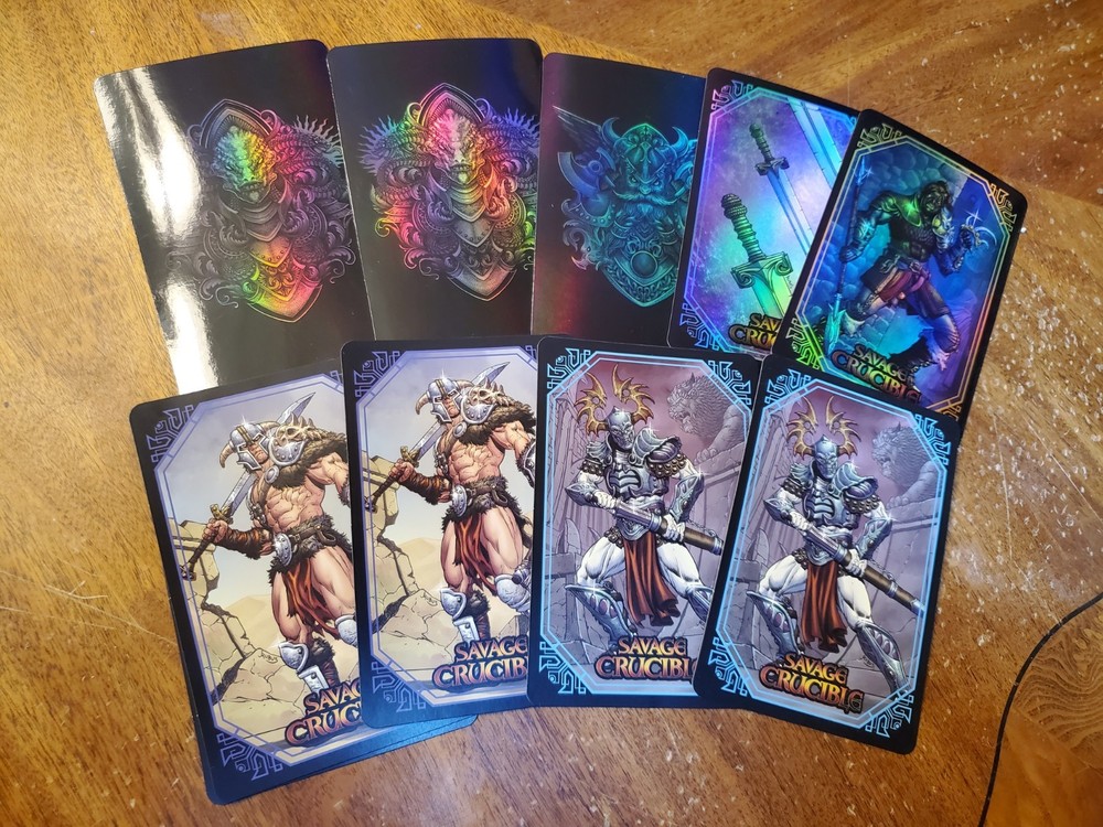 Savage Crucible Wave 2 Hologram Holofoil Bonus Card Lot Harvinger Studios