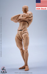 Wind Toys 1/12 Pale Flexible Doll Male Strong 6”Action Figure Joint Body w/Head