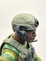 Valaverse Action Force Tactical Helmet (Dark Green) (H3) Fodder 1/12 Scale