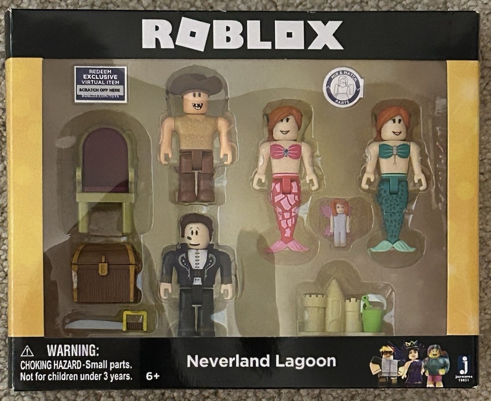 Roblox Neverland Lagoon Celebrity Collection 9 Pieces w/ Virtual Item Code NEW
