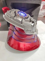 1:1 Iron Man MK5 Helmet LED Base Stand 5.2 Bluetooth Speaker Breathing Light New