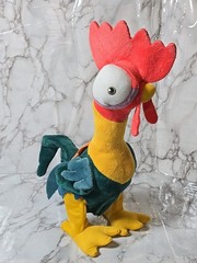Disney Hei Hei Moana Plush Clucking Rooster Toy Animatronic Tested