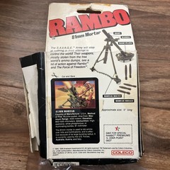 Rambo 81mm Mortar Thunder Tube Assault 0827 Coleco Open Box Sealed Contents