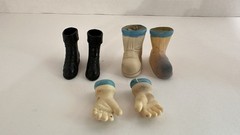 Vintage Gilbert 1960’s MOON McDARE Astronaut Boots, Gloves, Priced To Sell! ￼