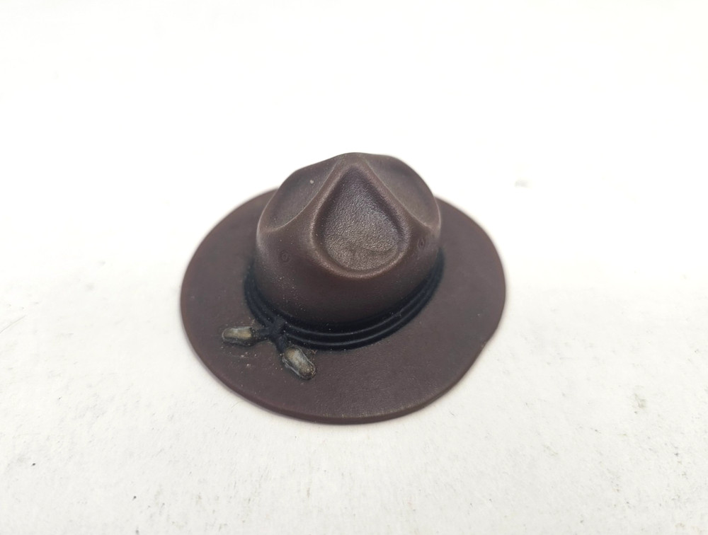 2″ Scale Soldier Sergeant Hat Model for Figure Doll Toys Brown