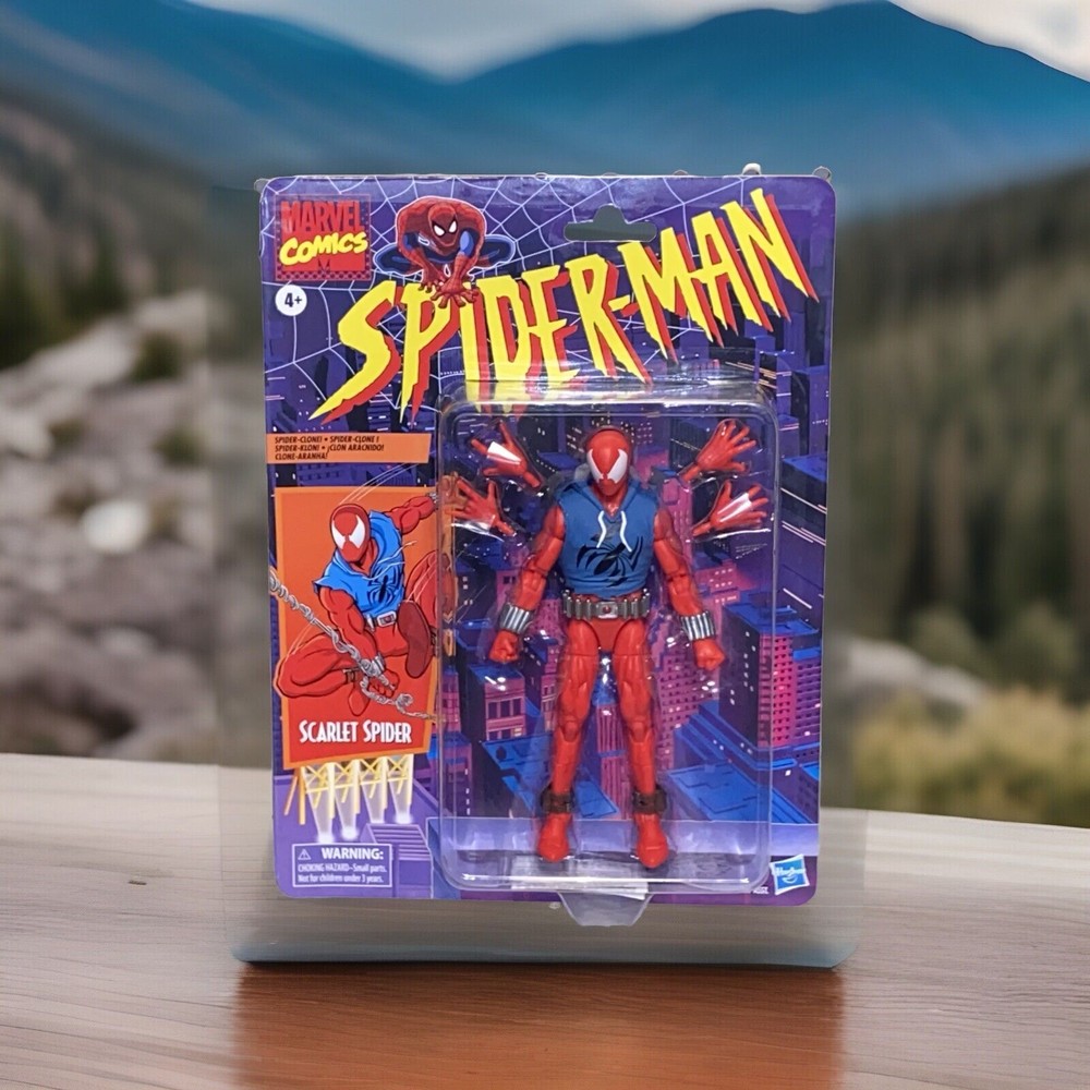 Marvel Legends Scarlet Spider Spider-Man Retro Series Hasbro Action Figure New