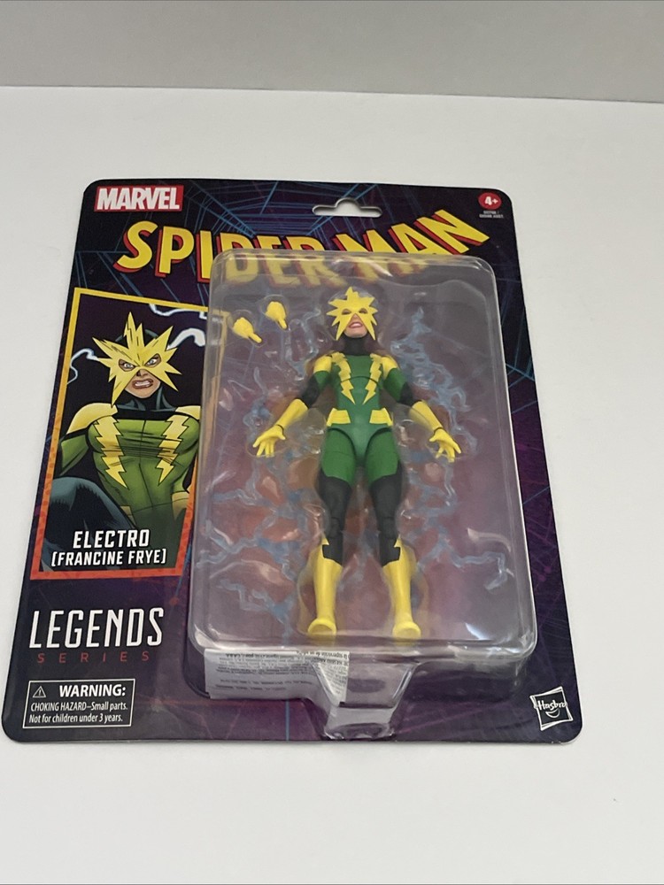 FREE SHIPPING Spider-Man Marvel Legends Electro (Francine Frye) 6-Inch AF HASBRO
