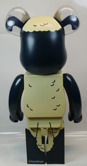 Shaun the Sheep BE@RBRICK 1000% Black Cream MEDICOM TOY