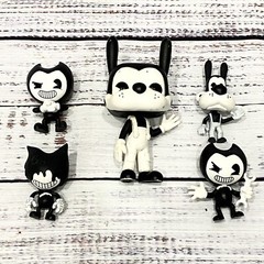 The Meatly Games Bendy and the Ink Machine Phatmojo Joey Drew Action Figure Lot