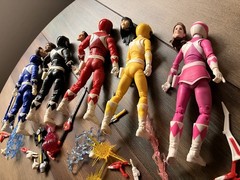 Hasbro Mighty Morphin’ Power Rangers Lightning Collection Loose Lot x5 MMPR OG