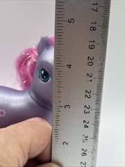 Vintage My Little Pony Petal Blossom G3 Purple Pony Super Long Tinsel Hair 2002