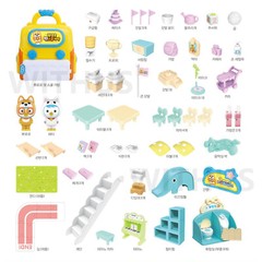 Pororo Pet School Bag Play Set with 2 Figure Kids Toy – Tracking 뽀로로 펫 스쿨가방