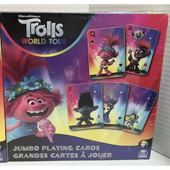 Trolls World Tour Games 3 Pack Jumbo Playing Cards Pop-Up Jr 48 pc Puzzle NEW