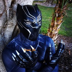 IN US! Killerbody 1:1 Wearable Black Panther Helmet Bluetooth Speaker Base Gift