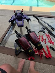 Vintage G.I. Joe Cobra MAMBA Helicopter Hasbro 1987 Near COMPLETE Parts Lot