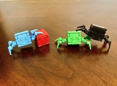 Transforming Little Cube Guy Gadget ABS 3D printed Transforming Desk Toy Fidget