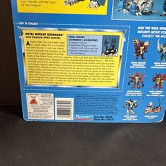 METAL MUTANT LEONARDO DRAGON SPIRIT PLAYAMATES TMNT NINJA TURTLES CARD NEAR COMP