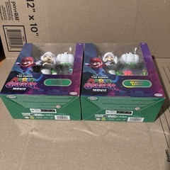 2x Super Mario Galaxy Movie Cloud Luigi Jakks Figure Brand New In Box RARE VHTF