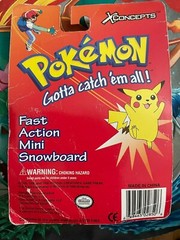 Sealed Pokemon Pikachu Red background Finger Mini-Snowboard XConcepts 